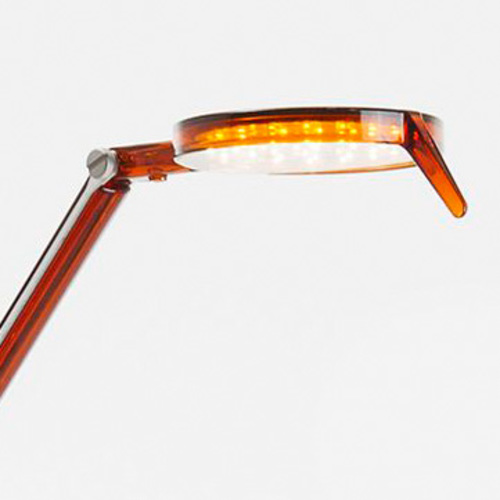 Aledin Tec Schreibtischleuchte Bernstein - Kartell 9190 AM - Alberto & Francesco Meda