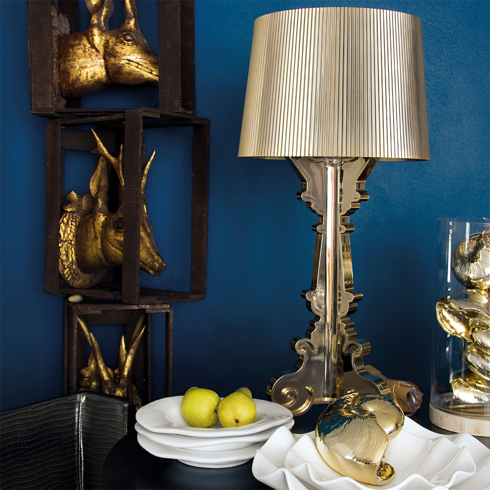 Bourgie Leuchte in Gold Metallisiert - Kartell - Ferruccio Laviani