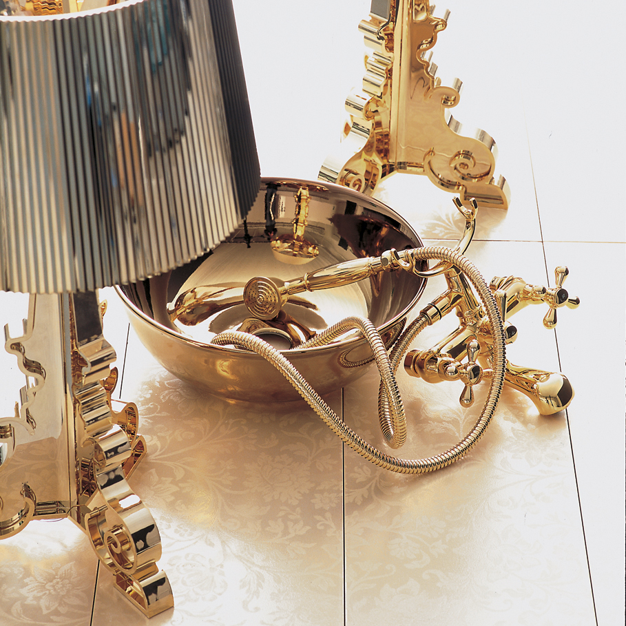 Bourgie Leuchte in Gold Metallisiert - Kartell - Ferruccio Laviani