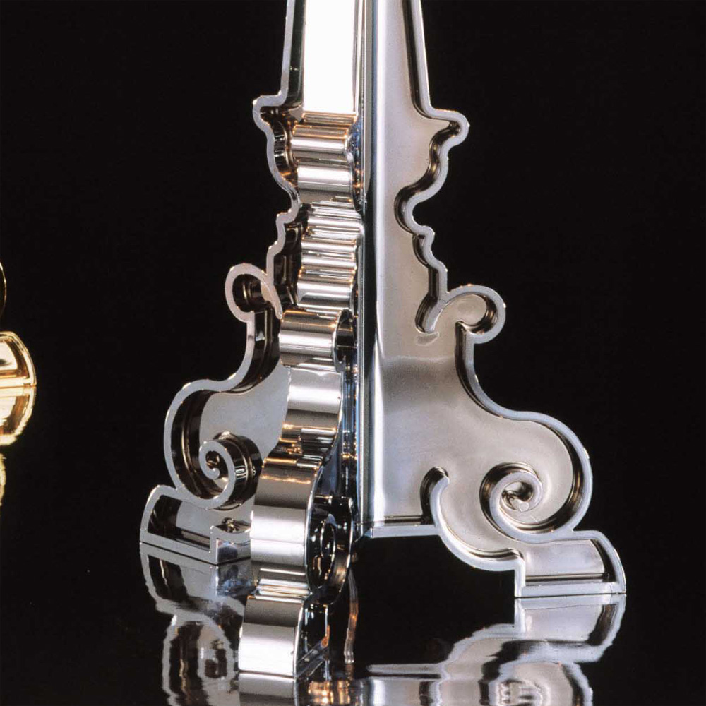 Bourgie Leuchte in Silber Metallisiert - Kartell - Ferruccio Laviani