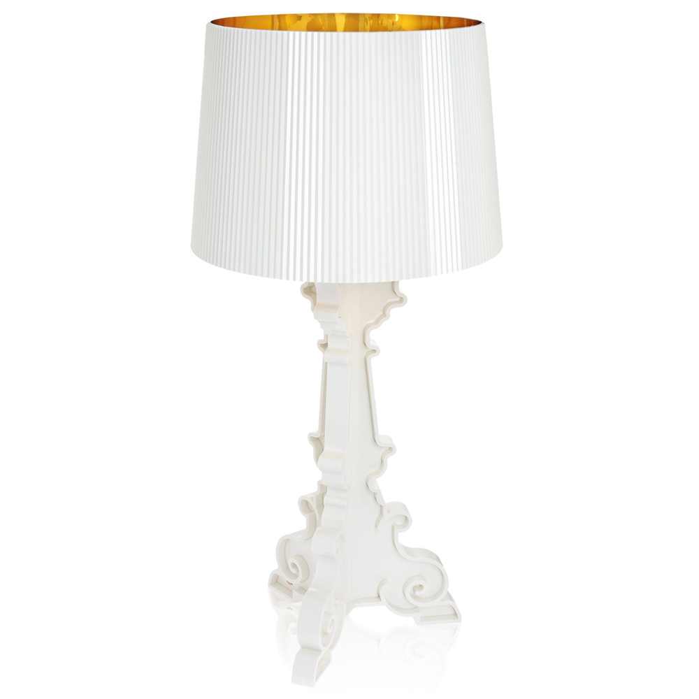 Bourgie Leuchte Weiß Gold - Kartell 9076 00 - Ferruccio Laviani