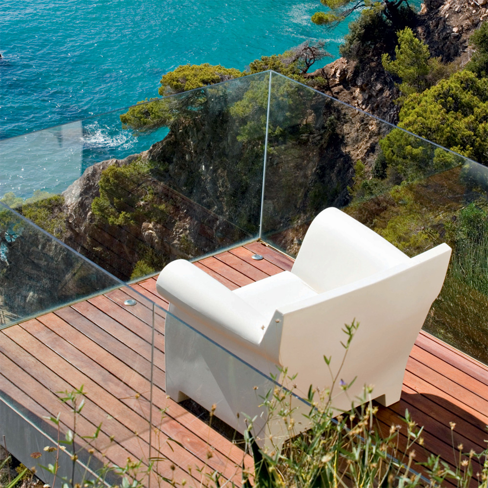 Bubble Club Armchair Outdoor Zinkweiß - Kartell 607060 - Philippe Starck