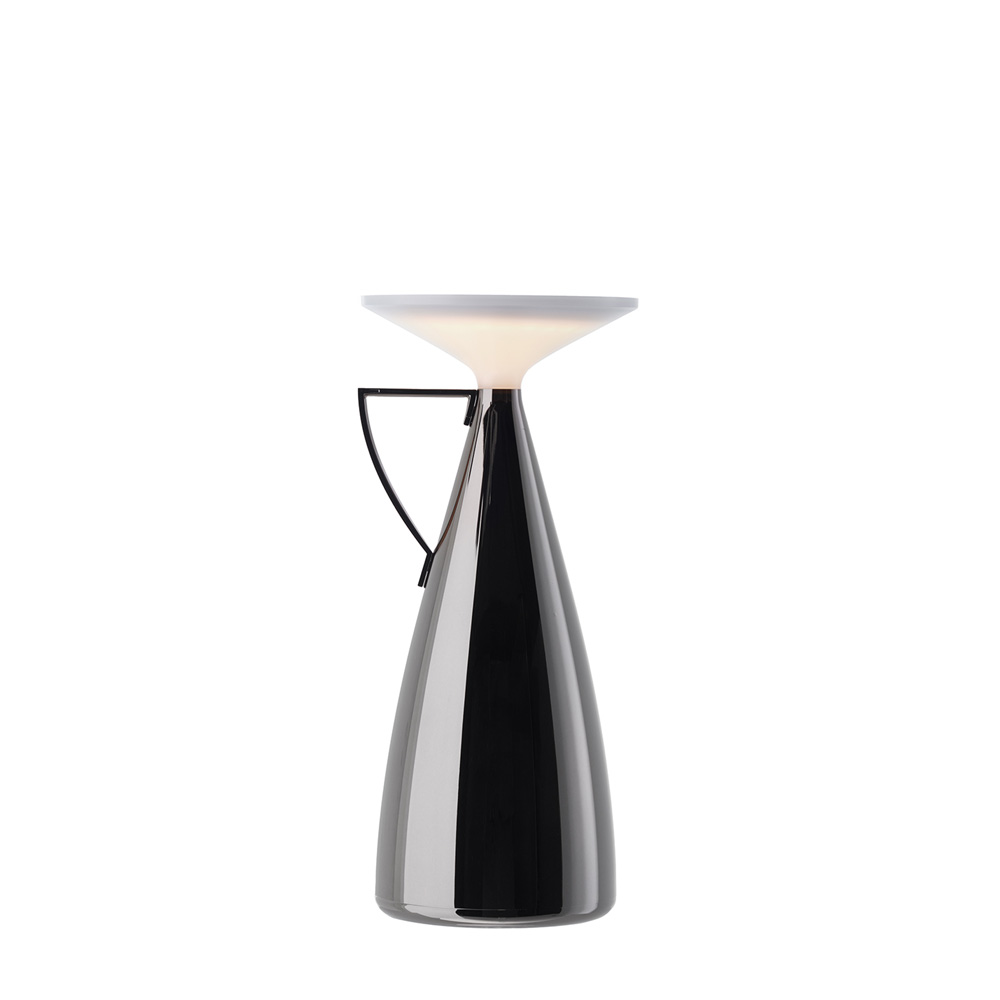 Camomille Metall Tischleuchte in Kupfer / Titan / Champagner - Kartell 09580RR / 09580TT / 09580GG - Philippe Starck