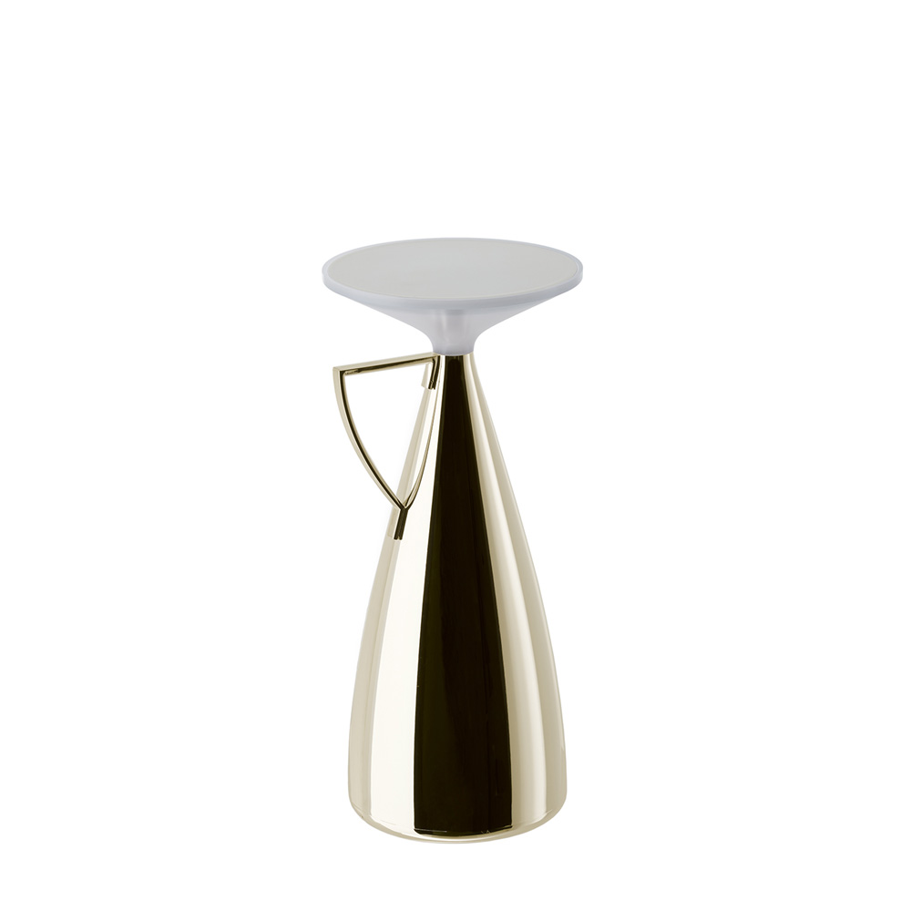 Camomille Metall Tischleuchte in Kupfer / Titan / Champagner - Kartell 09580RR / 09580TT / 09580GG - Philippe Starck