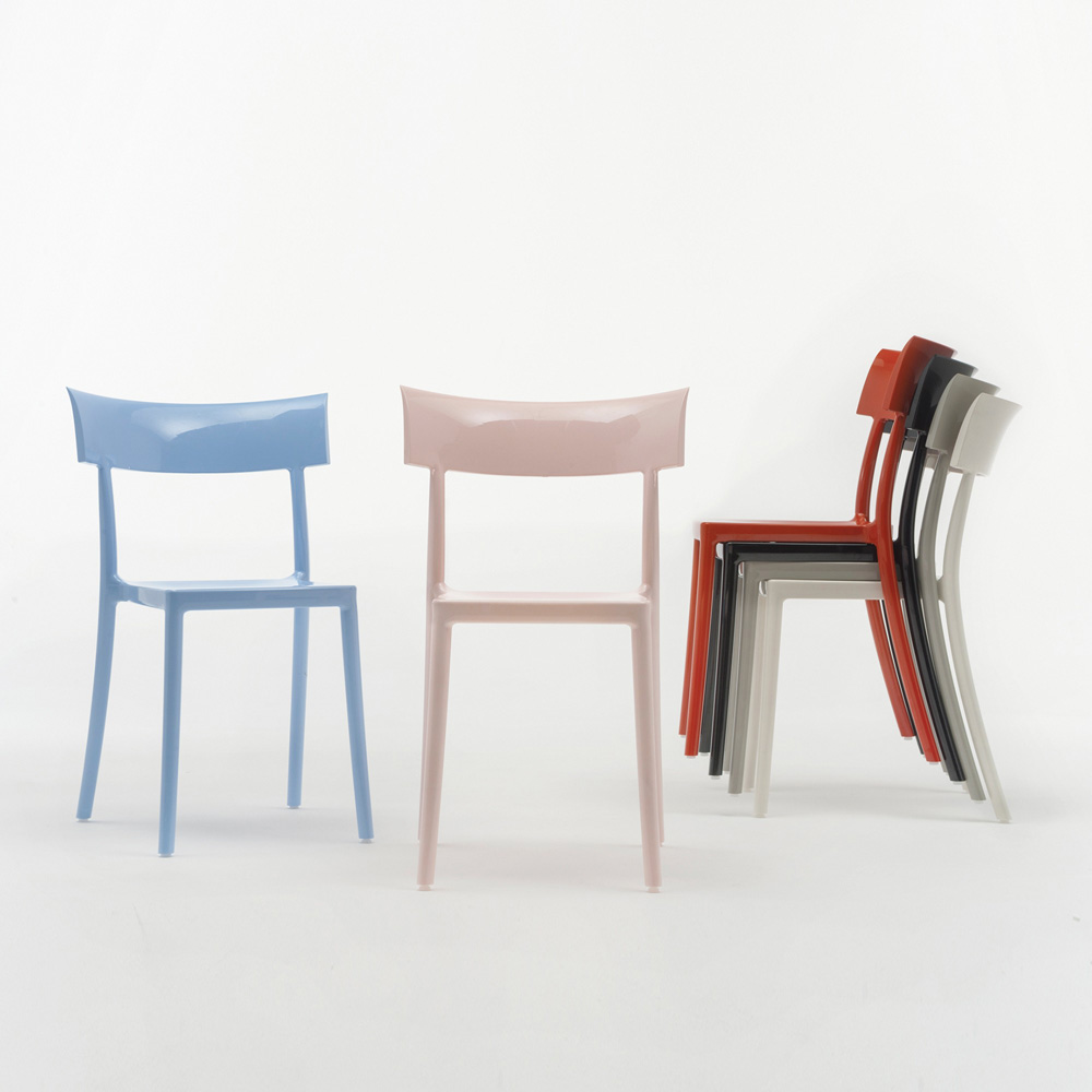 Catwalk Stuhl Rosa [2er Set] - Kartell 5818/12 SET - Philippe Starck