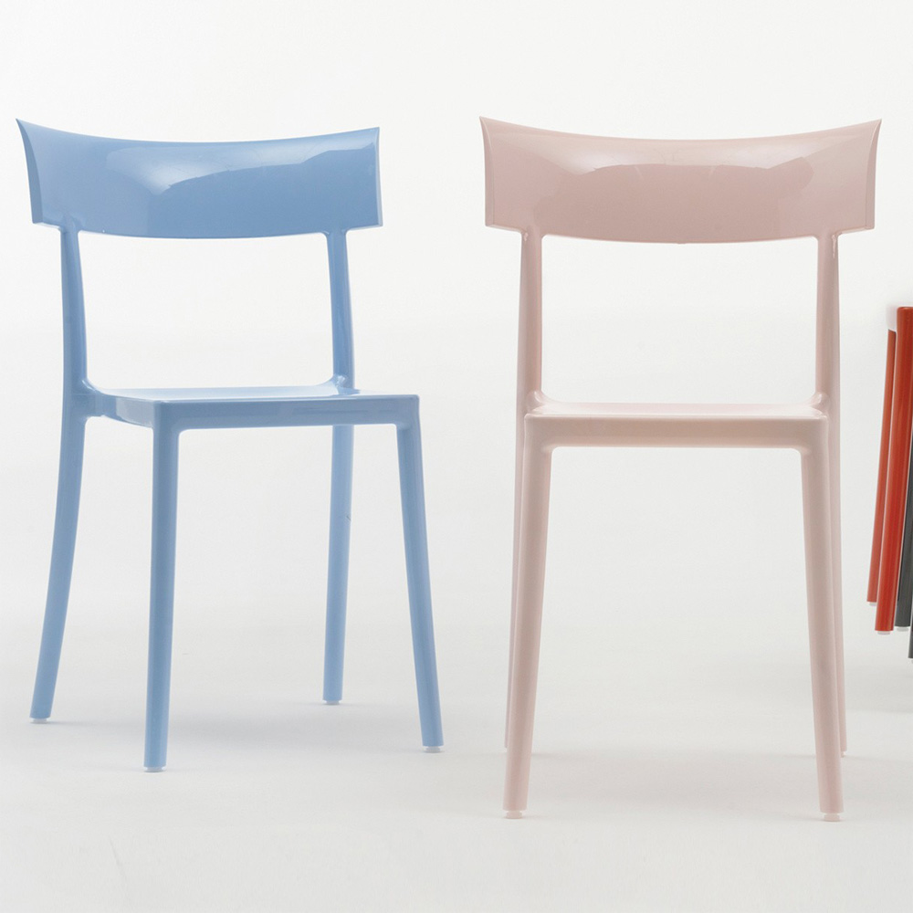 Catwalk Stuhl Rosa [2er Set] - Kartell 5818/12 SET - Philippe Starck