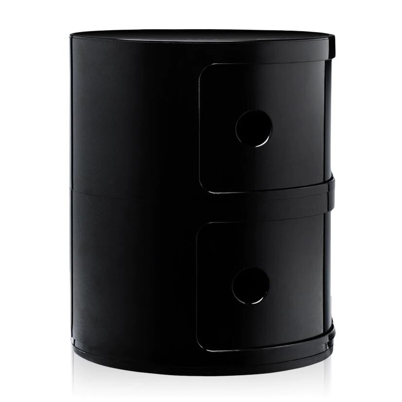 Componibili 2er Kommode Schwarz - Kartell 4966 09 - Anna Castelli Ferrieri
