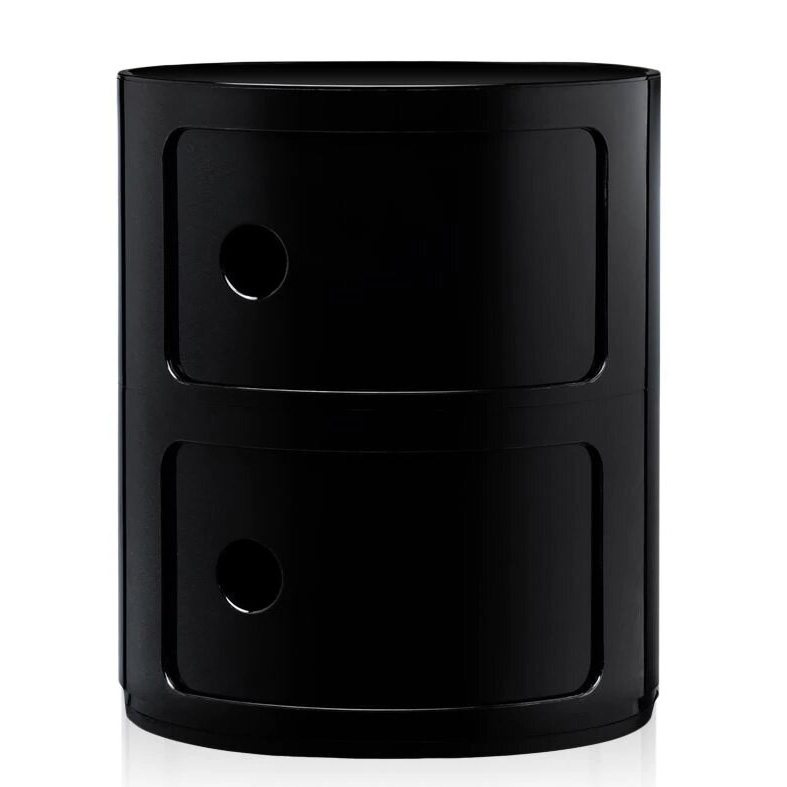 Componibili 2er Kommode Schwarz - Kartell 4966 09 - Anna Castelli Ferrieri