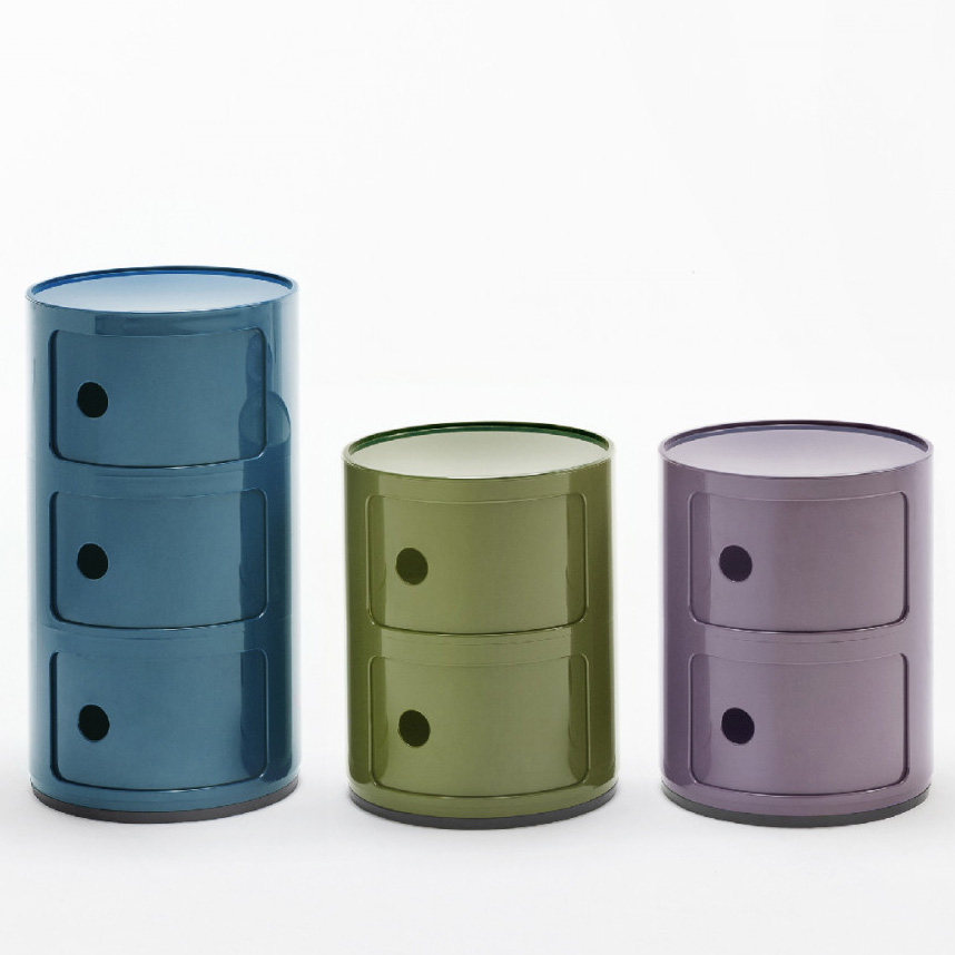 Componibili 2er Baukastenelement in Blau - Kartell 4966 15 - Anna Castelli Ferrieri
