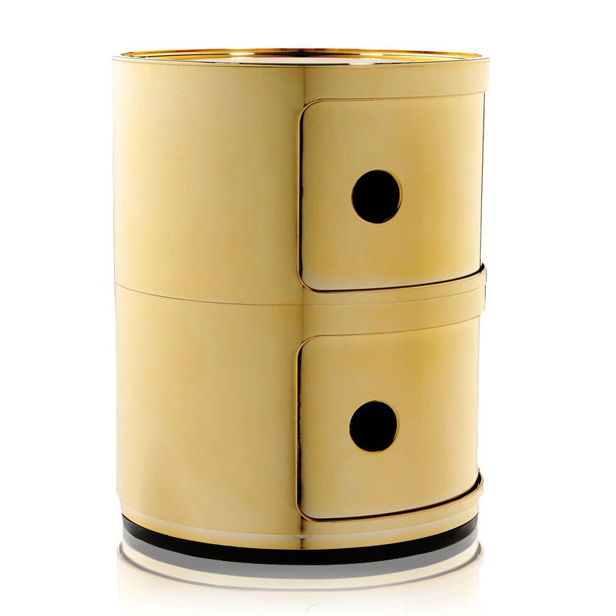 Componibili 2er Kommode Gold - Kartell 5966 GG - Anna Castelli Ferrieri