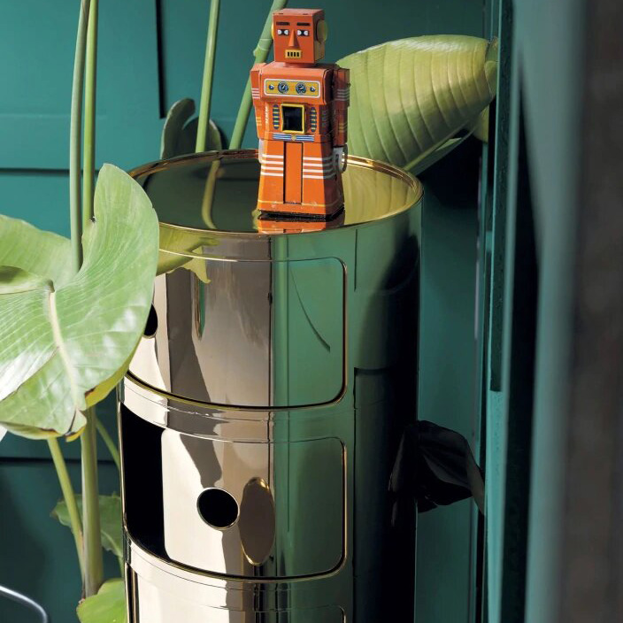 Componibili 2er Kommode Gold - Kartell 5966 GG - Anna Castelli Ferrieri