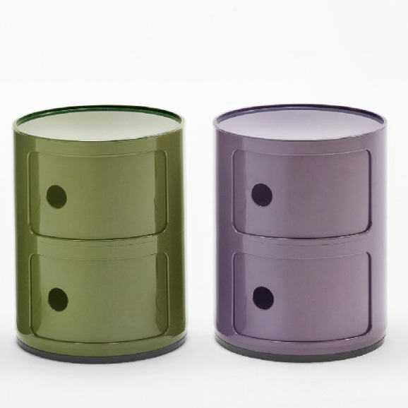 Componibili 2er Baukastenelement in Grün - Kartell 4966 18 - Anna Castelli Ferrieri