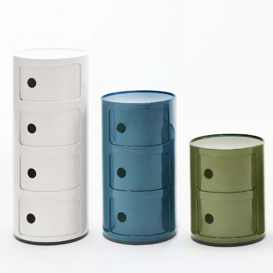 Componibili 2er Baukastenelement in Grün - Kartell 4966 18 - Anna Castelli Ferrieri