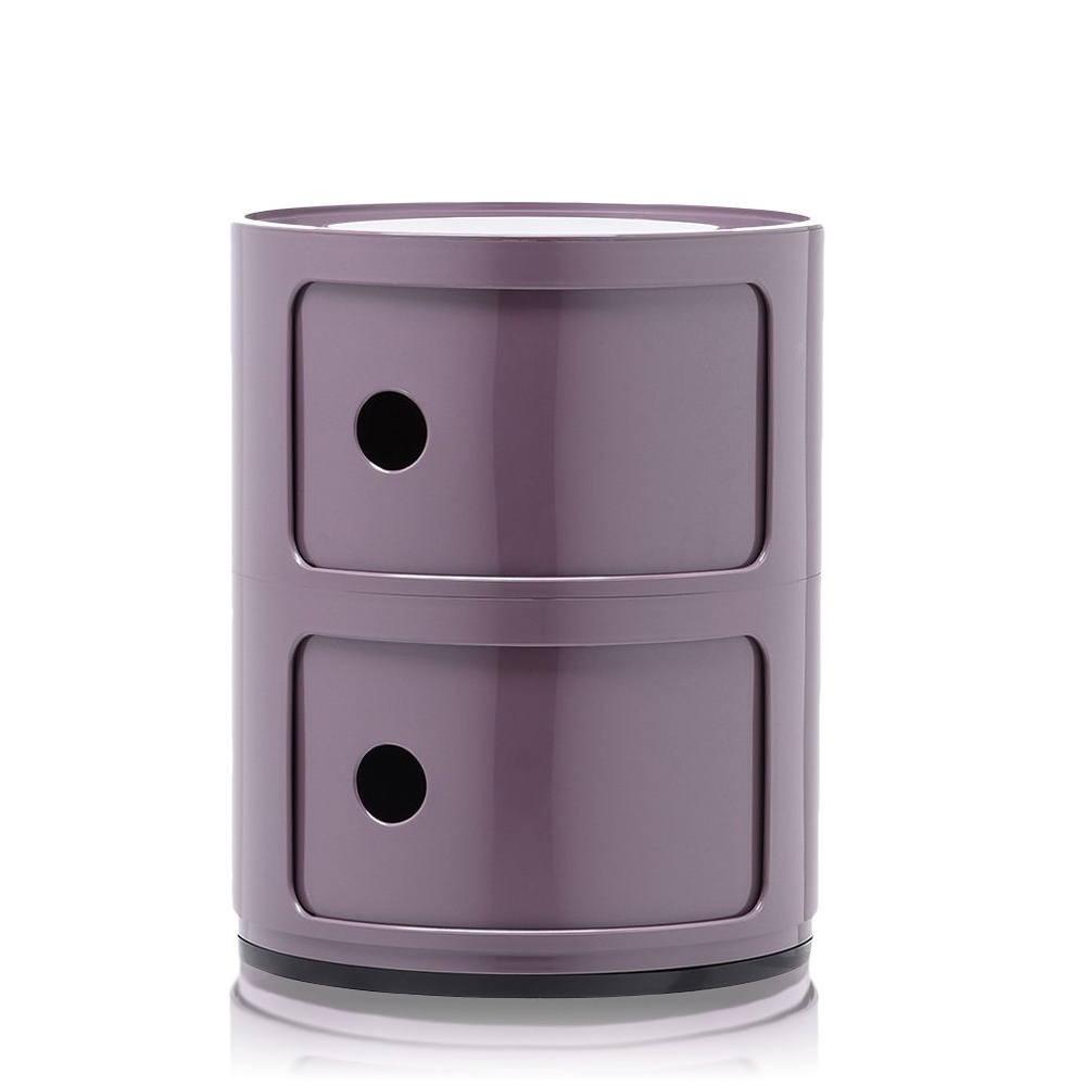 Componibili 2er Baukastenelement in Violett - Kartell 4966 20 - Anna Castelli Ferrieri