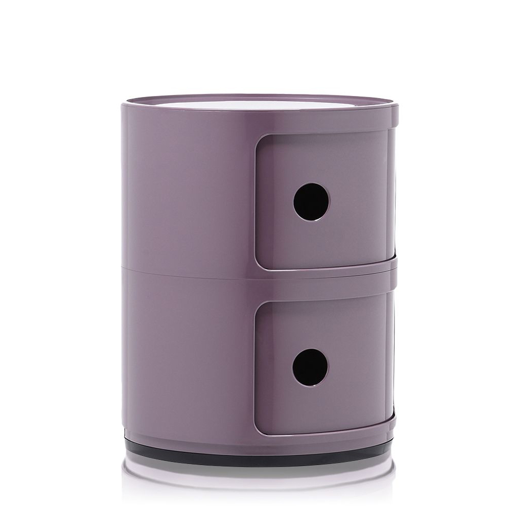 Componibili 2er Baukastenelement in Violett - Kartell 4966 20 - Anna Castelli Ferrieri