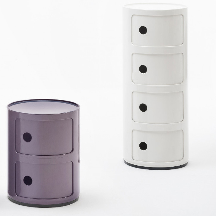 Componibili 2er Baukastenelement in Violett - Kartell 4966 20 - Anna Castelli Ferrieri