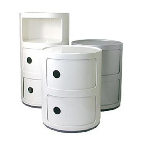 Componibili 2er Kommode Weiß - Kartell 4966 03 - Anna Castelli Ferrieri