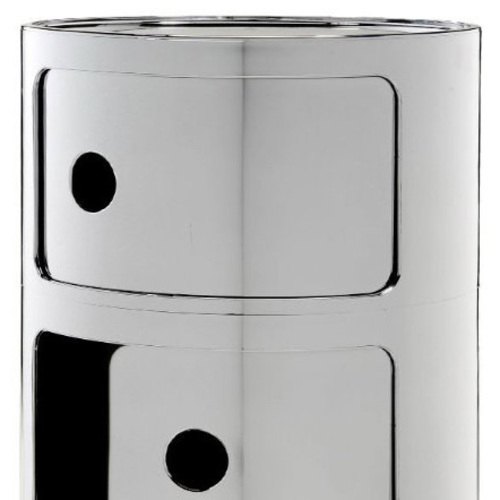 Componibili 3er Kommode Chrom - Kartell 5967 XX - Anna Castelli Ferrieri