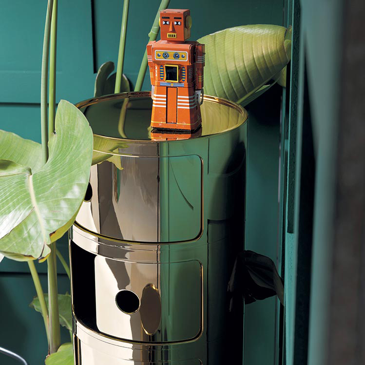 Componibili 3er Kommode Gold - Kartell 5967 GG - Anna Castelli Ferrieri