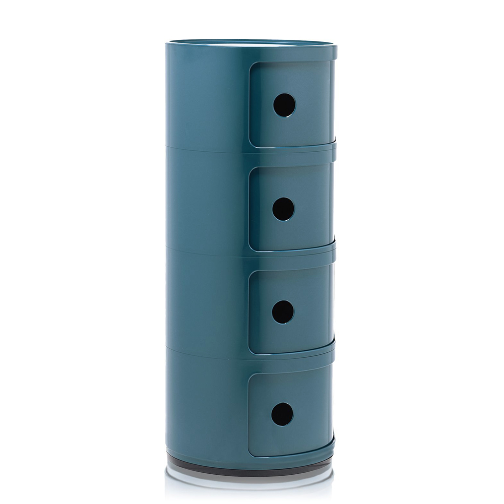 Componibili 4er Baukastenelement in Blau - Kartell 4985 15 - Anna Castelli Ferrieri