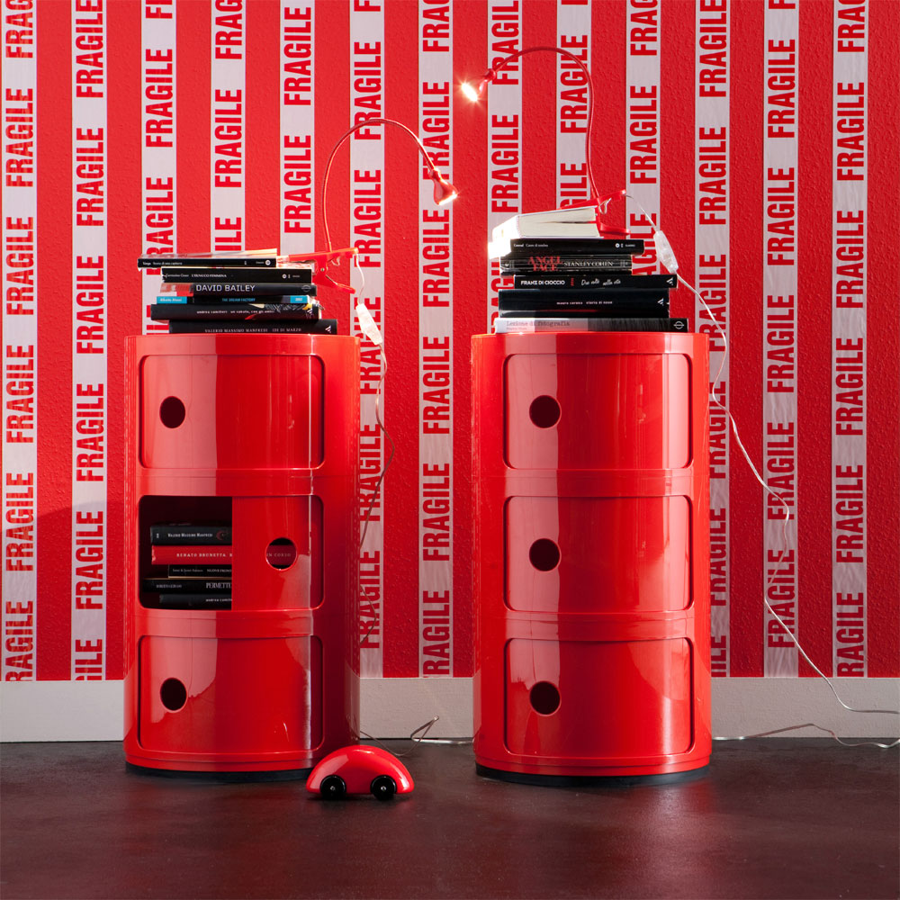 Componibili 4er Kommode Schwarz - Kartell 4985 09 - Anna Castelli Ferrieri