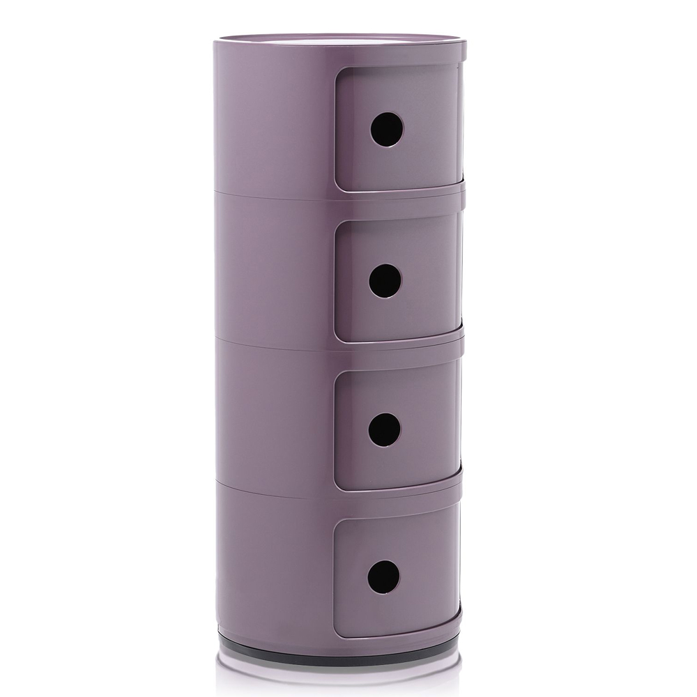 Componibili 4er Baukastenelement in Violett - Kartell 4985 20 - Anna Castelli Ferrieri