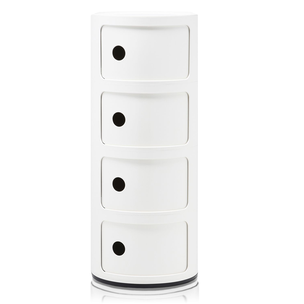 Componibili 4er Baukastenelement in Weiß - Kartell 4985 03 - Anna Castelli Ferrieri