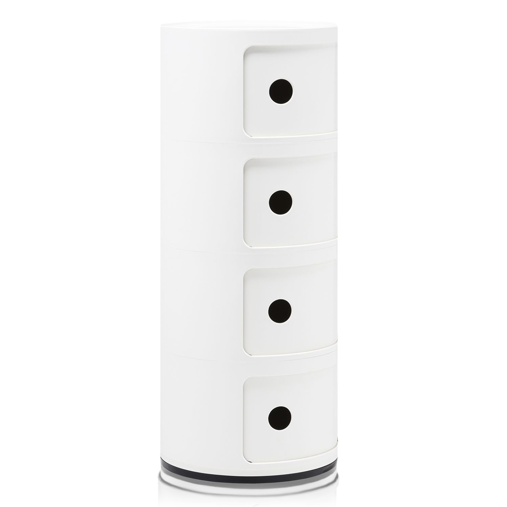 Componibili 4er Baukastenelement in Weiß - Kartell 4985 03 - Anna Castelli Ferrieri