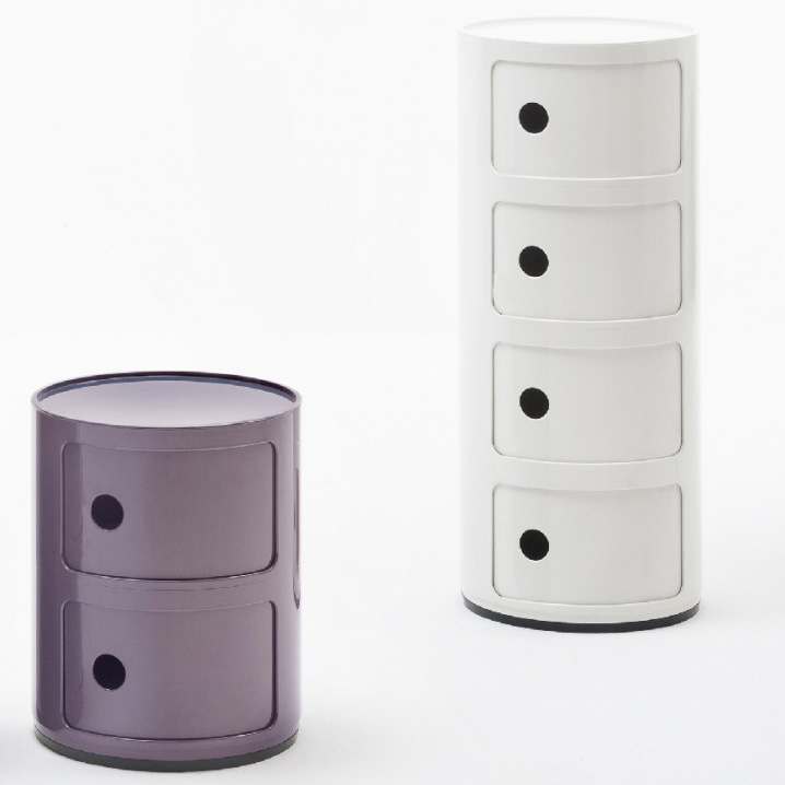 Componibili 4er Baukastenelement in Weiß - Kartell 4985 03 - Anna Castelli Ferrieri