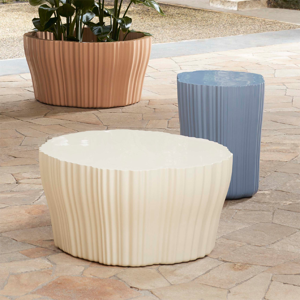 Corteza Couchtisch in Anthrazit / Elfenbein / Puder / Flieder / Burgund - Kartell 05224AN / 05224AV / 05224CI / 05224LI / 05224BO - Patricia Urquiola