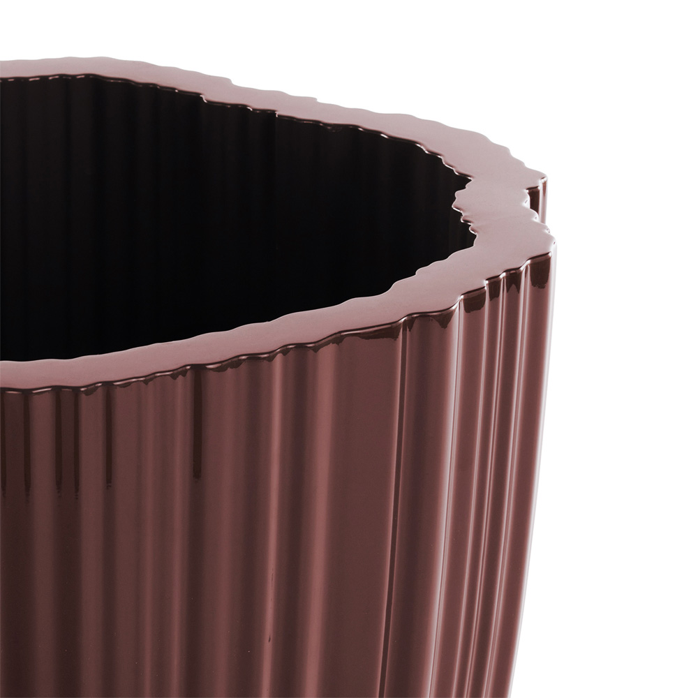 Corteza Kleiner Übertopf in Anthrazit / Elfenbein / Puder / Flieder / Burgund - Kartell 05222AN / 05222AV / 05222CI / 05222LI - Patricia Urquiola