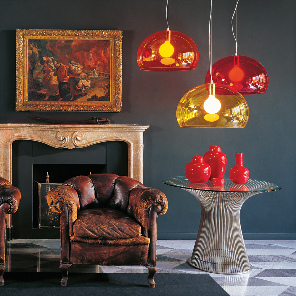 FL/Y Leuchte in Orange - Kartell - Ferruccio Laviani