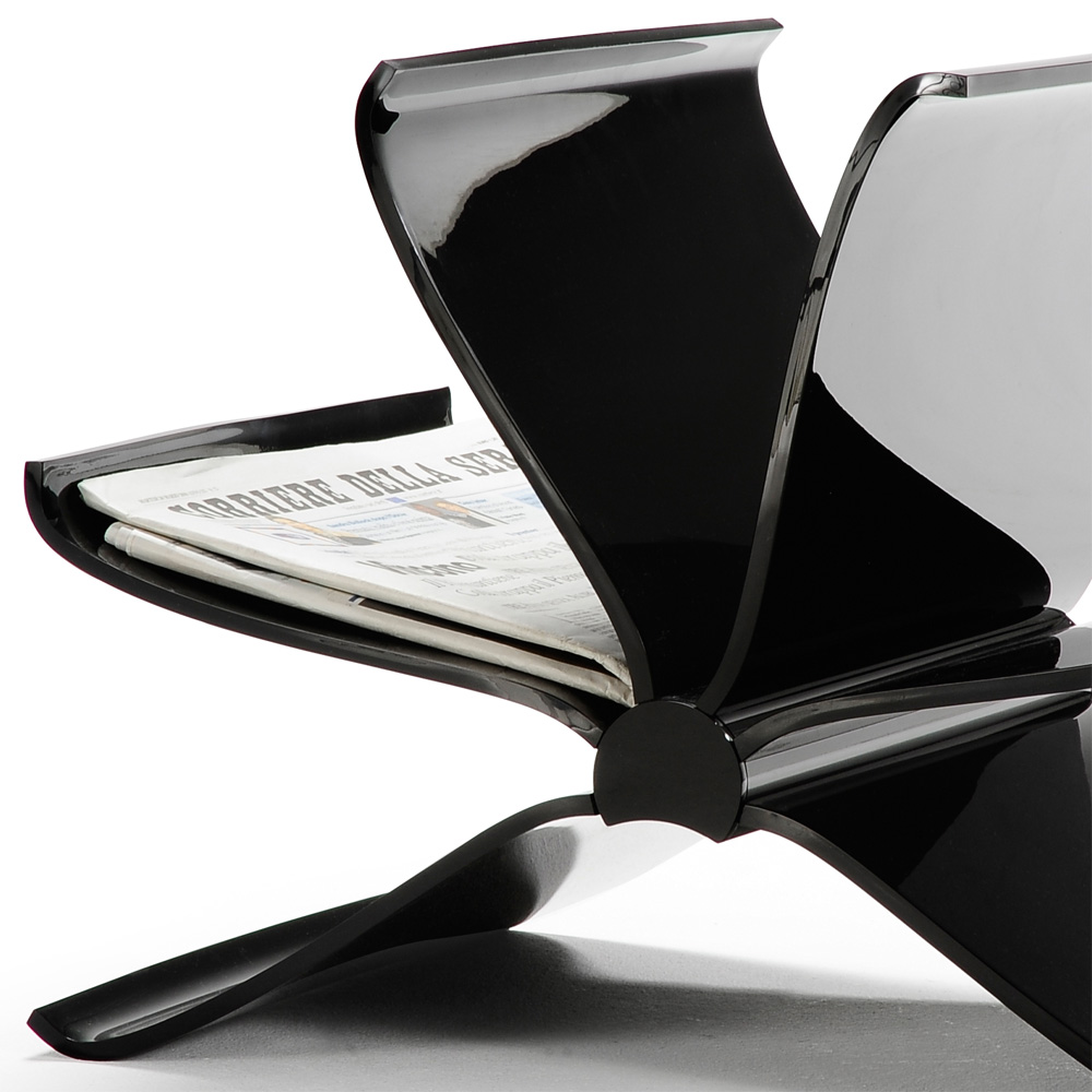 Front Page Zeitungsständer in Schwarz - Kartell - Front