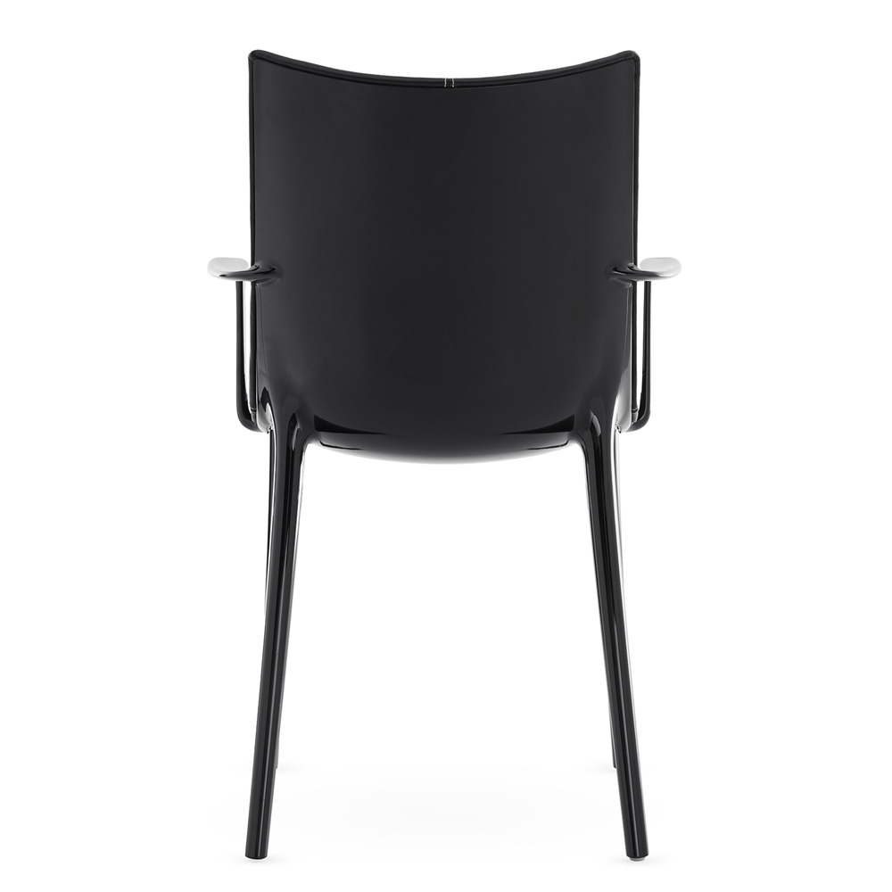 H.H.H. Eco-Friendly Texture Stuhl in Weiß/Tabak / Schwarz/Schwarz - Kartell 05918LB / 05918LN - Philippe Starck