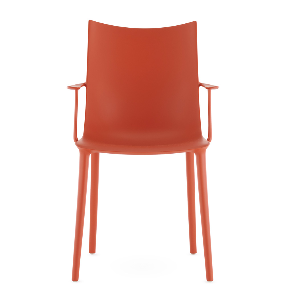 H.H.H. Mat Stuhl in Matt Schwarz / Burgund / Rostorange / Senfgelb / Blau / Grün / Weiß - Kartell 05920PN / 05920PX / 05920PR / 05920PS / 05920PU / 05920PV / 05920PB - Philippe Starck