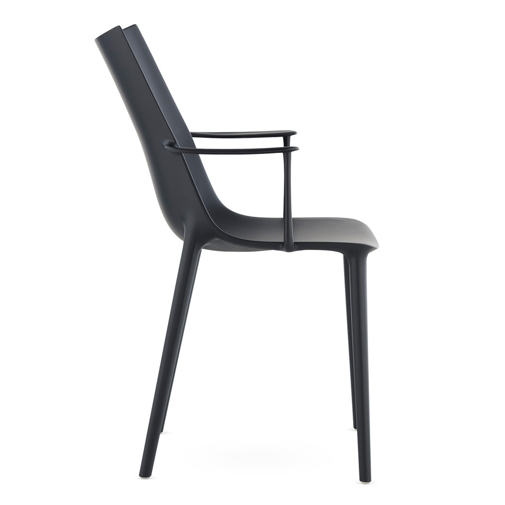 H.H.H. Mat Stuhl in Matt Schwarz / Burgund / Rostorange / Senfgelb / Blau / Grün / Weiß - Kartell 05920PN / 05920PX / 05920PR / 05920PS / 05920PU / 05920PV / 05920PB - Philippe Starck