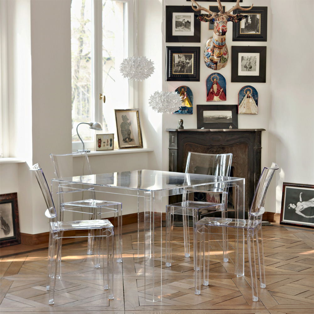 Invisible Table Tisch in Glasklar - Kartell - Tokujin Yoshioka