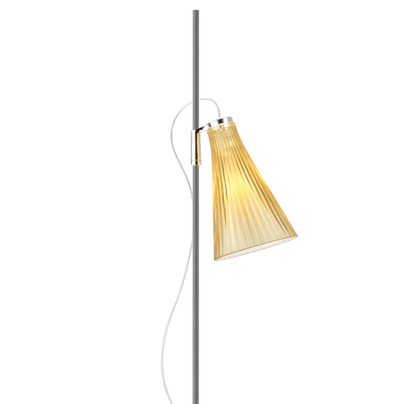 K-Lux Stehleuchte Grau / Gelb - Kartell 09425GP / 94251GP / 9425016 / 9425216 - Rodolfo Dordoni