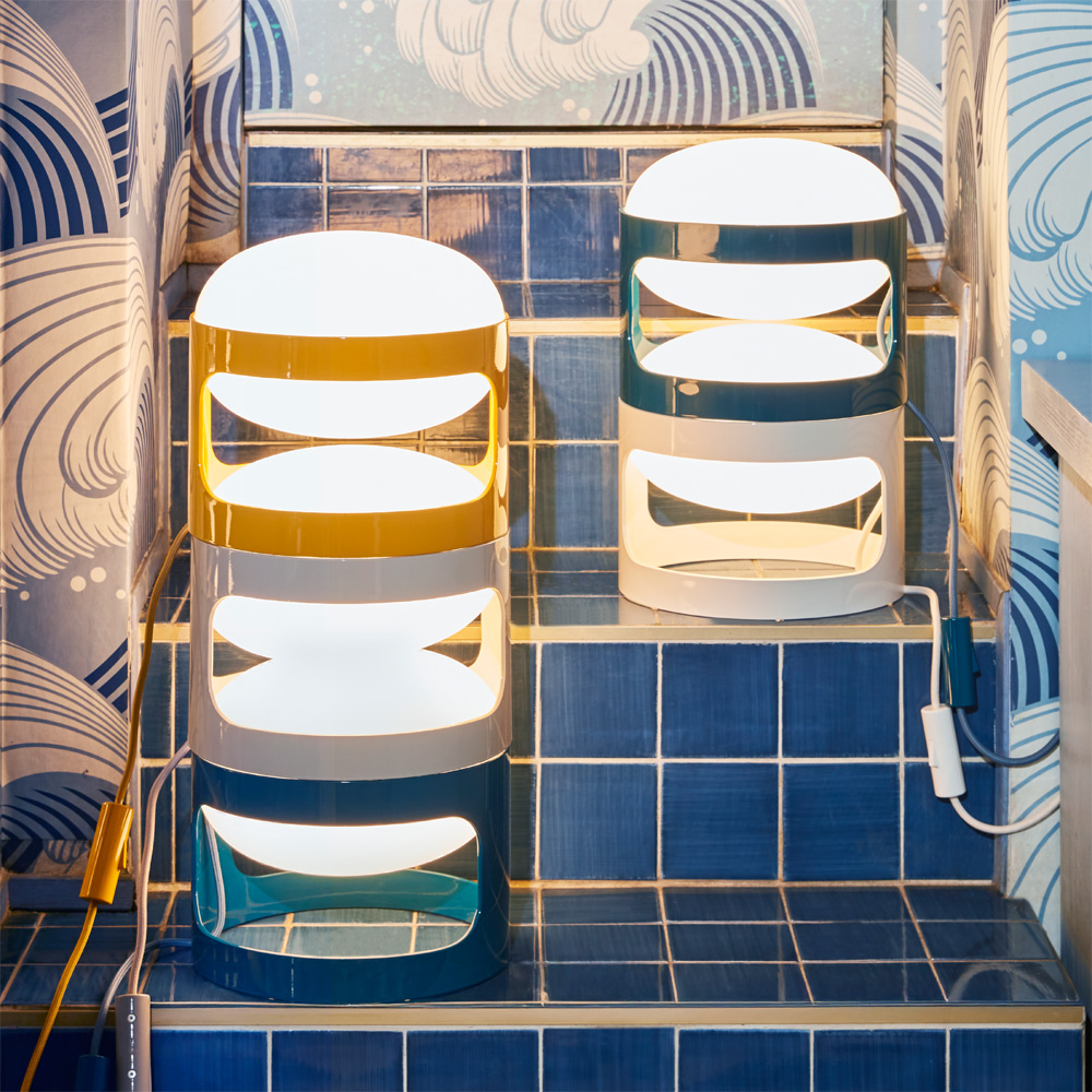 KD28 Tischleuchte Senfgelb - Kartell 9485SE - Joe Colombo