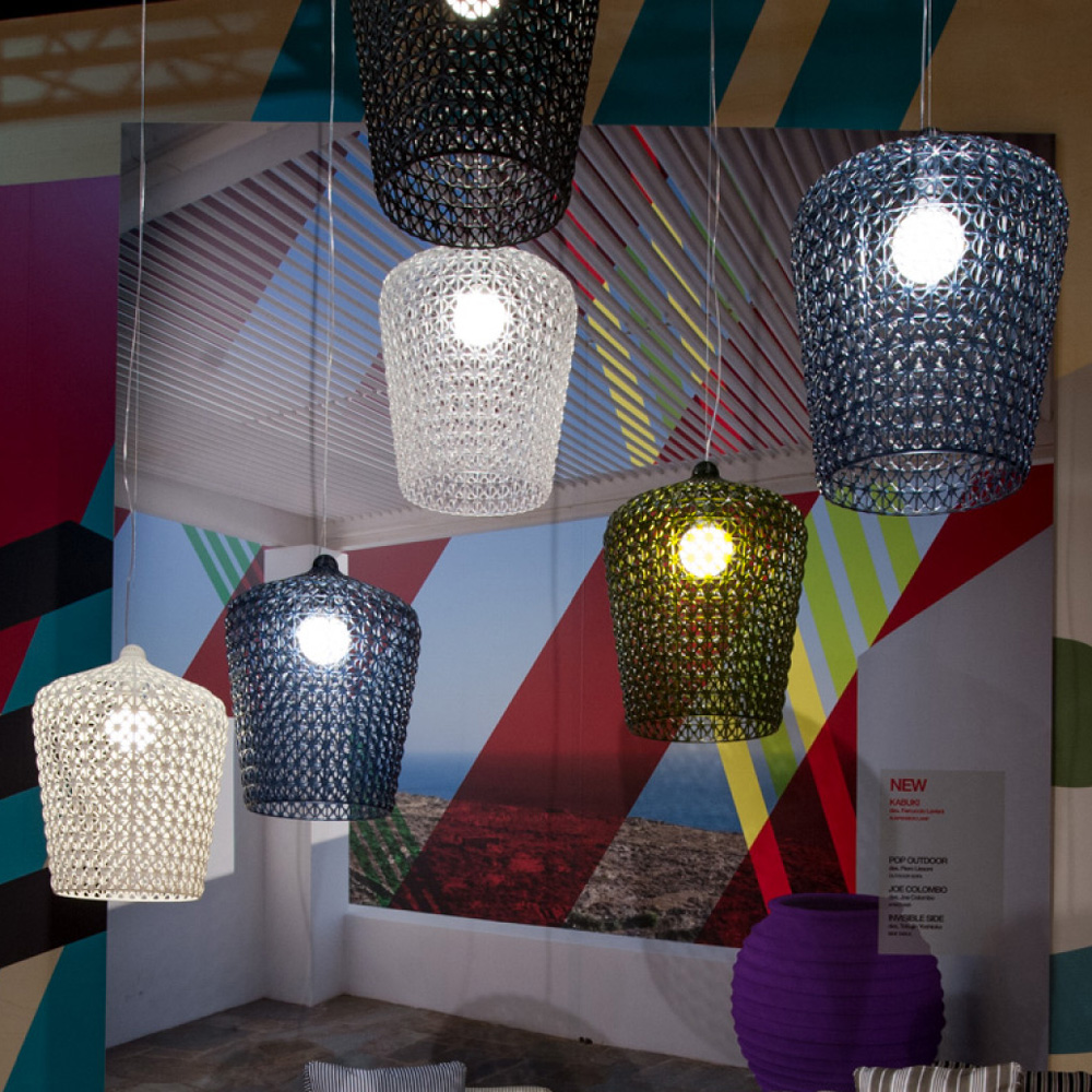Kabuki Pendelleuchte Grün [Höhe 73 cm] - Kartell 9175/VE - Ferruccio Laviani
