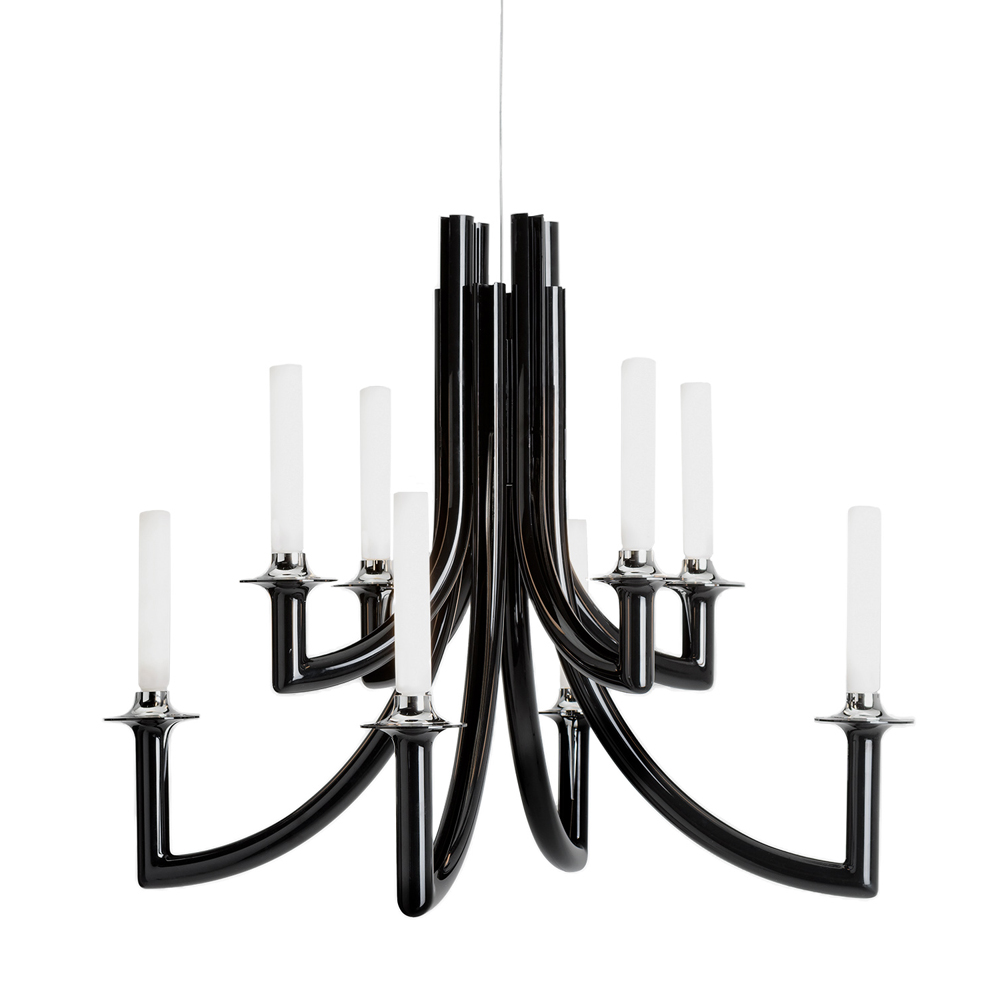 Khan Kronleuchter Schwarz - Kartell G9550E6 - Philippe Starck