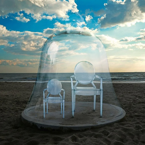 Louis Ghost Stuhl in Glasklar - Kartell - Philippe Starck