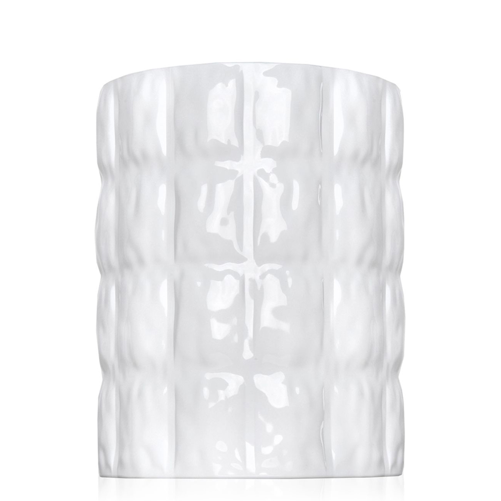 Matelassé Vase Deckend Weiß Glänzend - Kartell - Patricia Urquiola