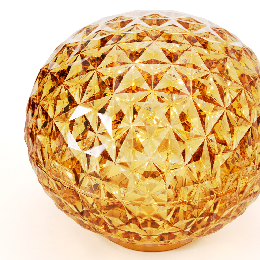 Mini Planet Tischleuchte Bernstein Gelb [mit Kabel] - Kartell 9420GI - Tokujin Yoshioka