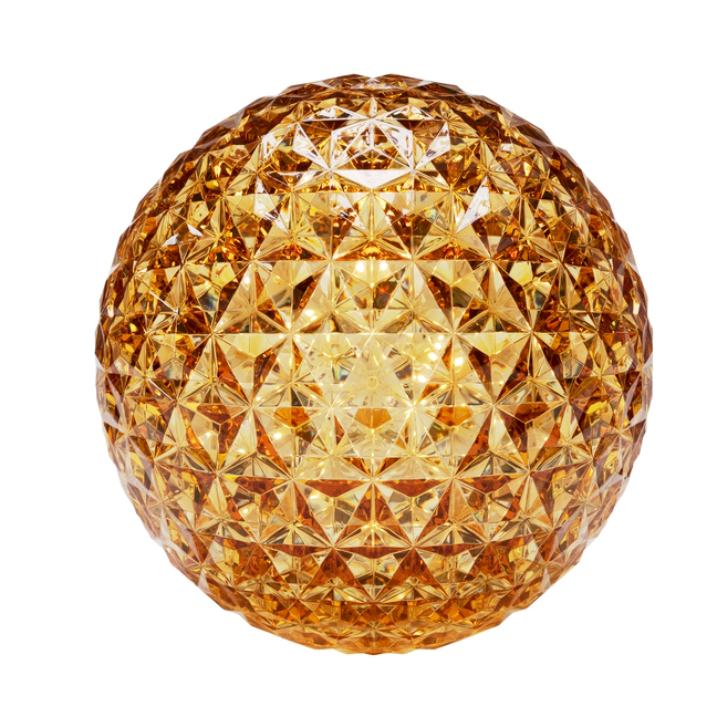 Mini Planet Tischleuchte Bernstein Gelb [mit Kabel] - Kartell 9420GI - Tokujin Yoshioka