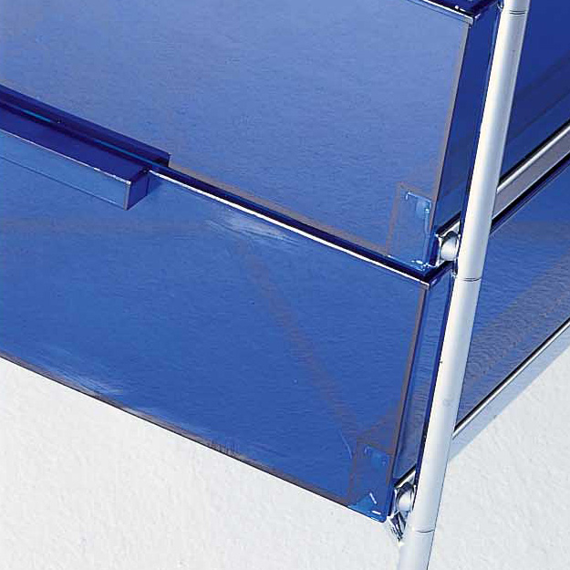 Mobil Container mit 2 kobaltblauen Schubladen - Kartell - Antonio Citterio & Oliver Löw