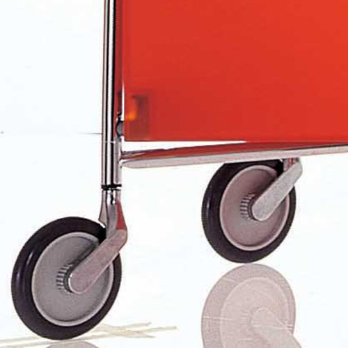 Mobil Container mit Rollen und 2 Schubladen Dunkelorange - Kartell - Antonio Citterio & Oliver Löw