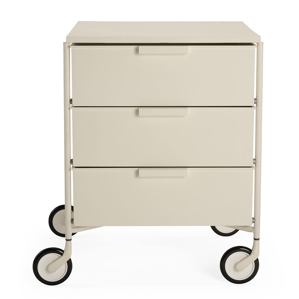 Mobil mit Rollen und 3 Schubladen Weiß [Gestell Weiß] - Kartell 201203 - Antonio Citterio & Oliver Löw