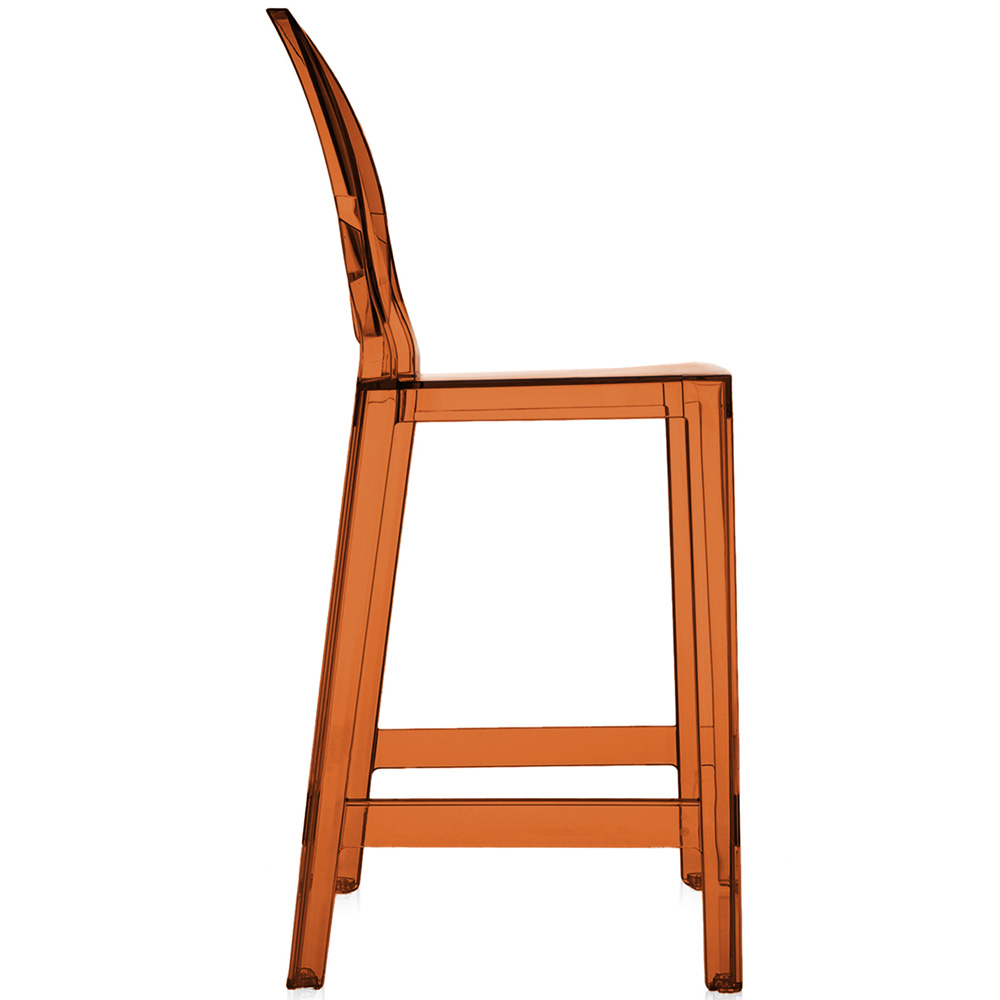 One More Barhocker in Bernstein / Puderblau [Sitzhöhe 65 cm] - Kartell 05890Z2 / 05890Z4 - Philippe Starck