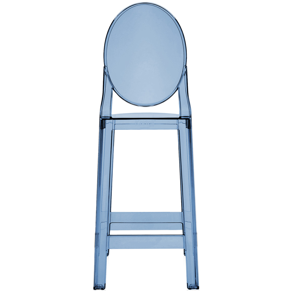 One More Barhocker in Bernstein / Puderblau [Sitzhöhe 65 cm] - Kartell 05890Z2 / 05890Z4 - Philippe Starck